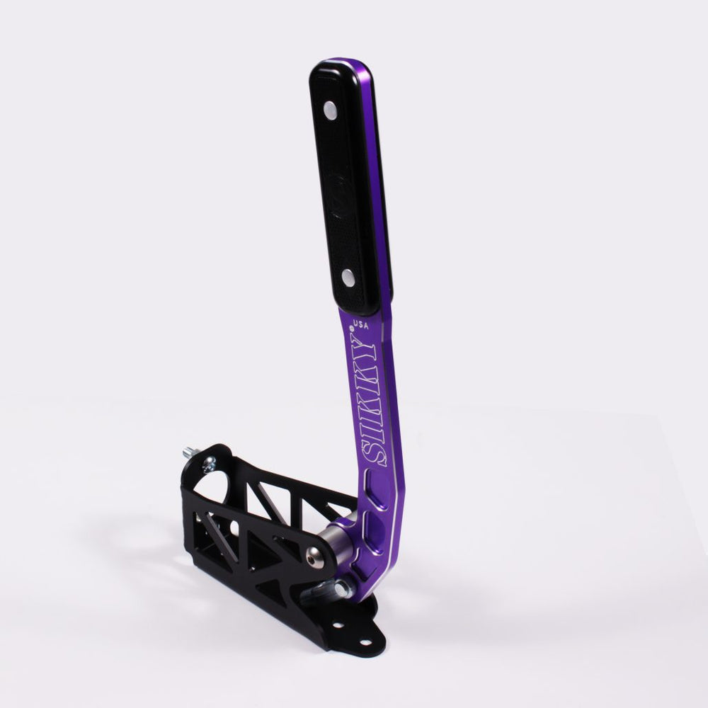 Reverse Mount Pull Back Style Hydraulic Handbrake - Purple Handle