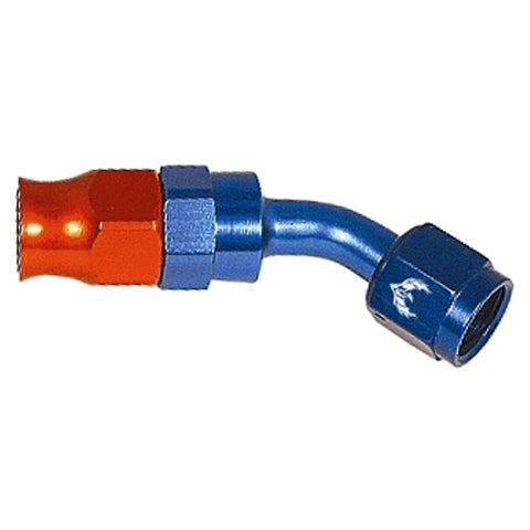 Reusable PTFE Hose End -06 x 45°