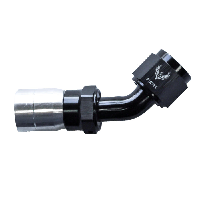 Crimped Hose End -12 x 45°