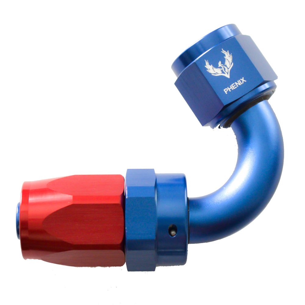 Compression Swivel Hose End -08 x 120°