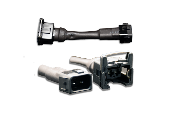 Set of 4 Jetronic/EV1 (female) to Honda OBD2 (male) injector plug adaptors