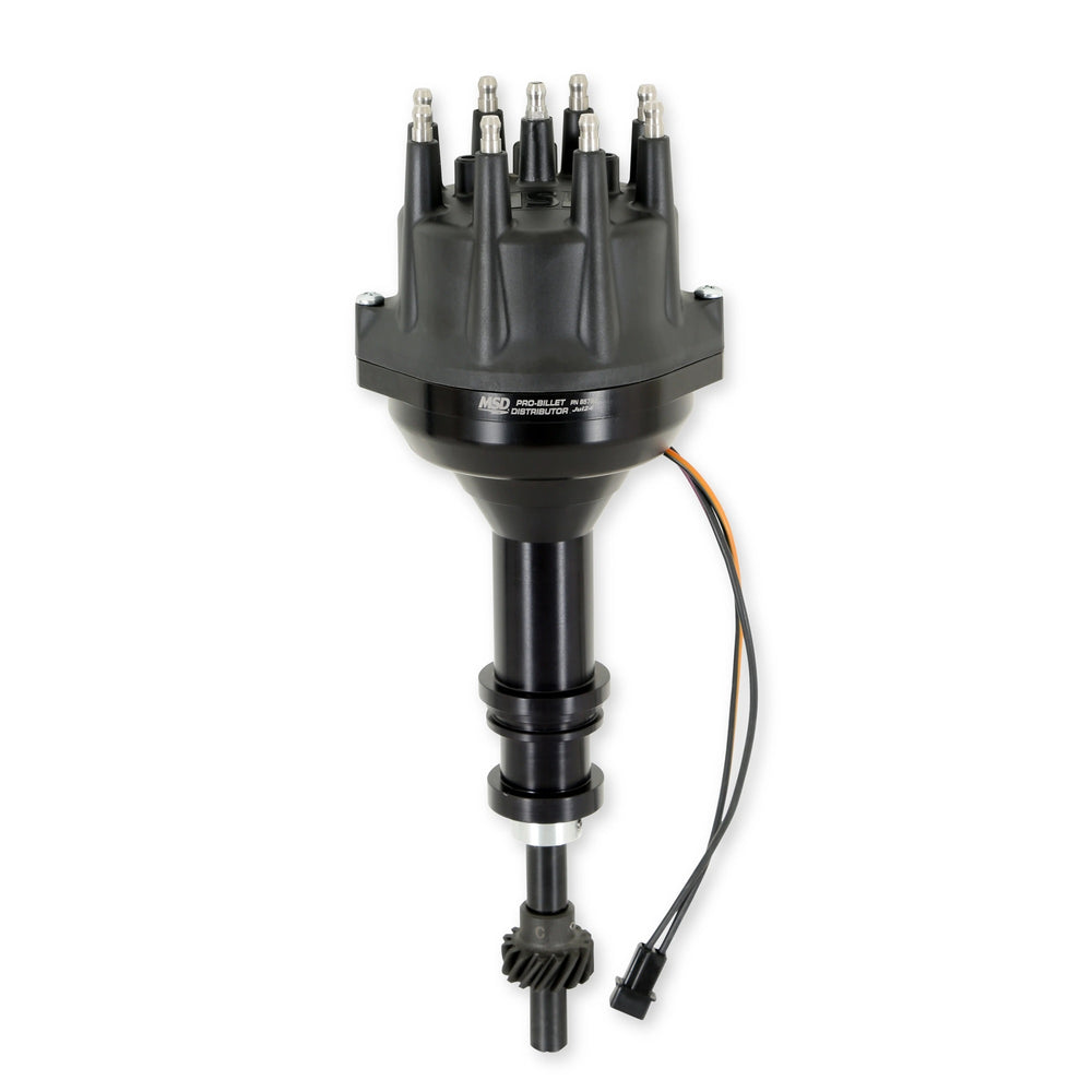 SBF 351W Pro Billet Distributor Black Finish
