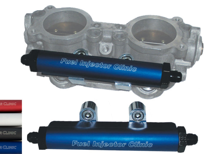 Subaru STi ('04 -'06) OR  Legacy GT ('05-'06) Top Feed Conversion Fuel Rails With -8 Inlet & -6 Return Fittings