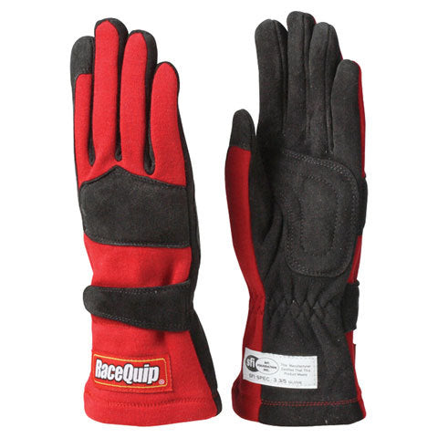 Gloves Double Layer Red SFI
