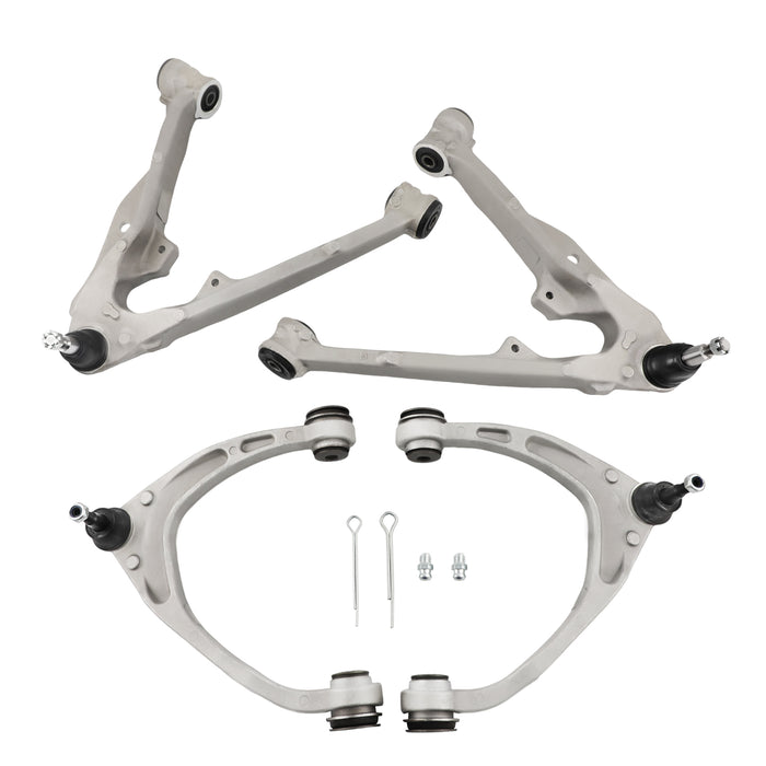 Suspension Upper Lower Control Arm Set For 2014-2016 Compatible for Chevy Silverado Sierra 1500