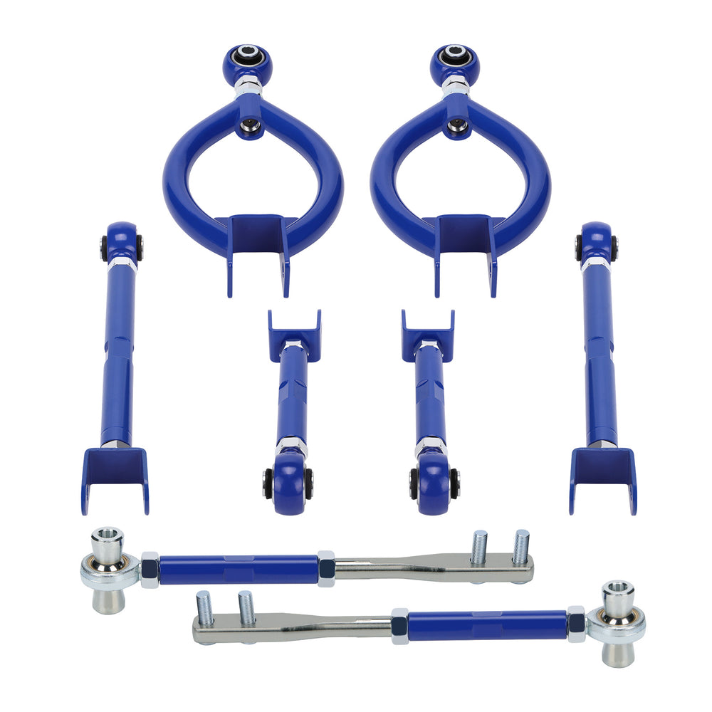 Adjustable Front Tension Rod Rear Camber Toe Traction Arms Compatible for Nissan 240sx S13