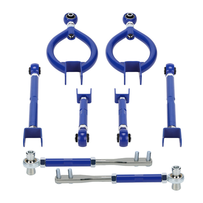 Adjustable Front Tension Rod Rear Camber Toe Traction Arms Compatible for Nissan 240sx S13