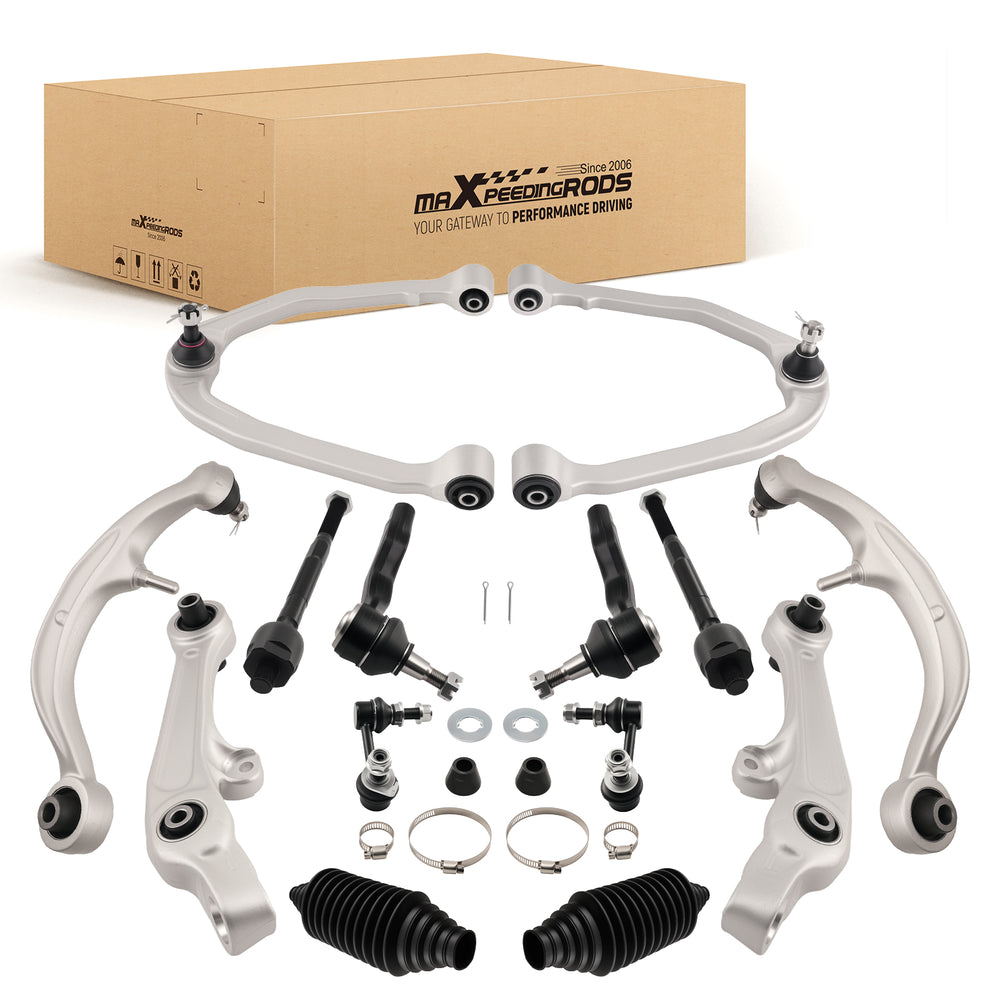 14x Suspension Kit Front Lower Control Arms Compatible for Nissan 350Z 2003-2008 RWD 2WD
