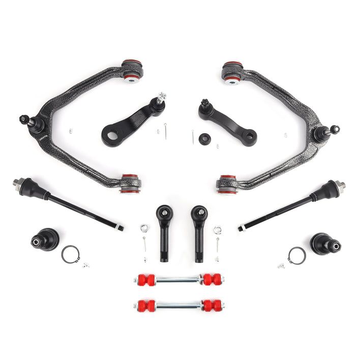 12x Upper Control Arms w/Poly Bushing Assembliy For 99-06 Silvverado Compatible for Sierra 1500