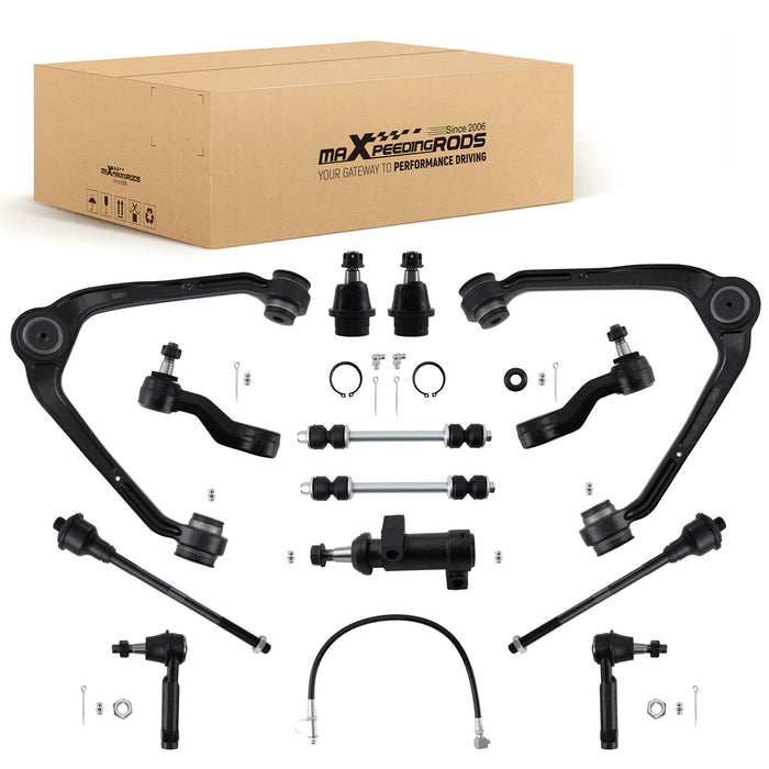 13Pcs Front Suspension Control Arm Kit Compatible for Chevrolet GMC Silverado Truck 2WD/4WD