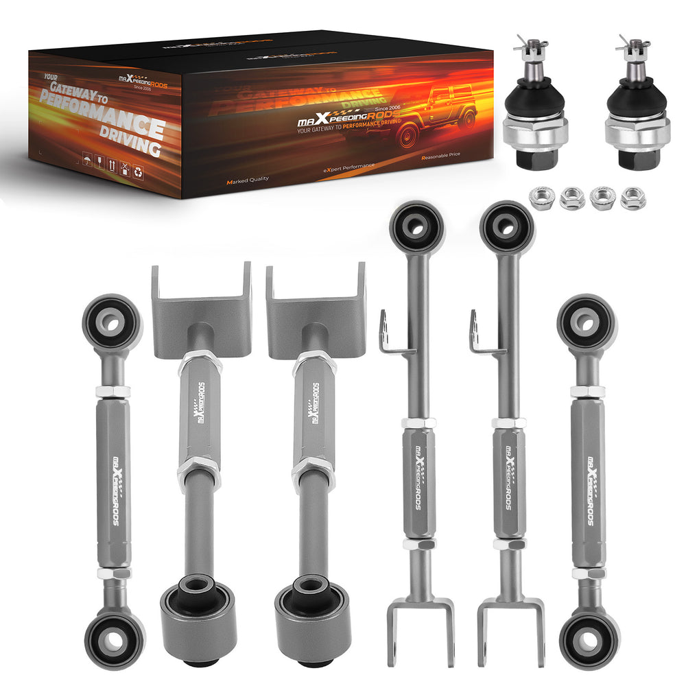Rear Camber Control Arm Kit + Ball Joint Compatible for Honda Accord 2008-17 TL TSX 09-14