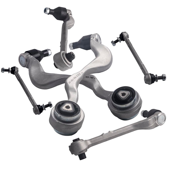 6 Pcs Front Lower LH RH Control Arm and Sway Bar Links K620127 w/Ball Joint
