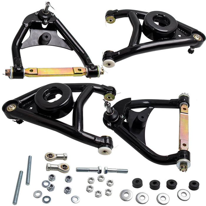 Front Heavy Duty Upper Lower Control Arms A-Arms Compatible for Pontiac Grand Prix 69-1972