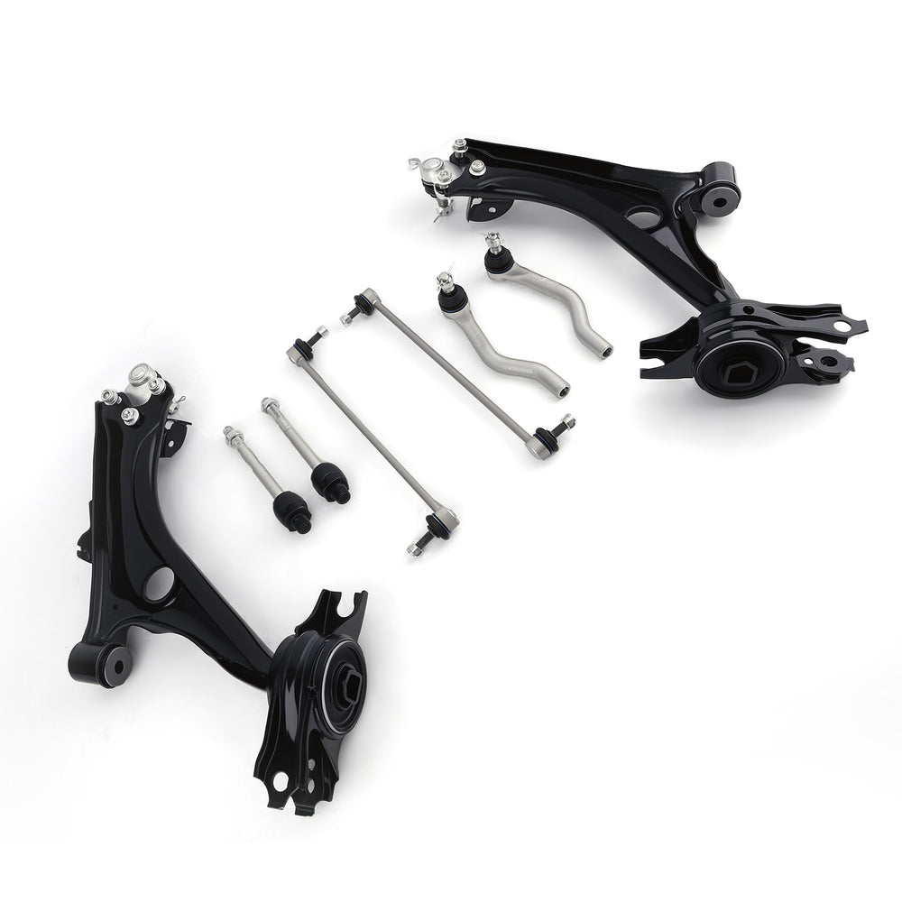 Front Lower Control Arms Tie Rod Sway Bar Links For 2016-2019 Compatible for Honda Civic 1.5L