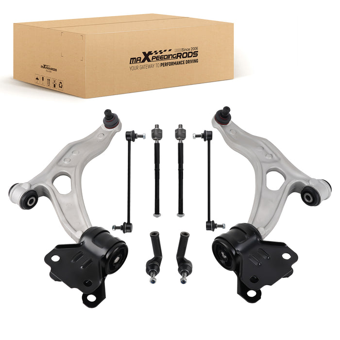 8x Front Lower Control Arms For 2012 2013-2018 Compatible for Ford Focus S / SE /SEL /Titanium