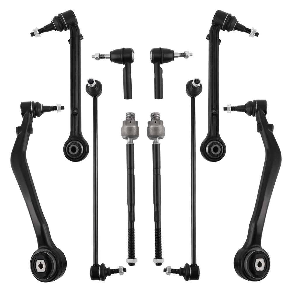 10pcs Front Lower Control Arms Ball Joints Tieods Compatible for Chevy Camaro 2010 - 2015