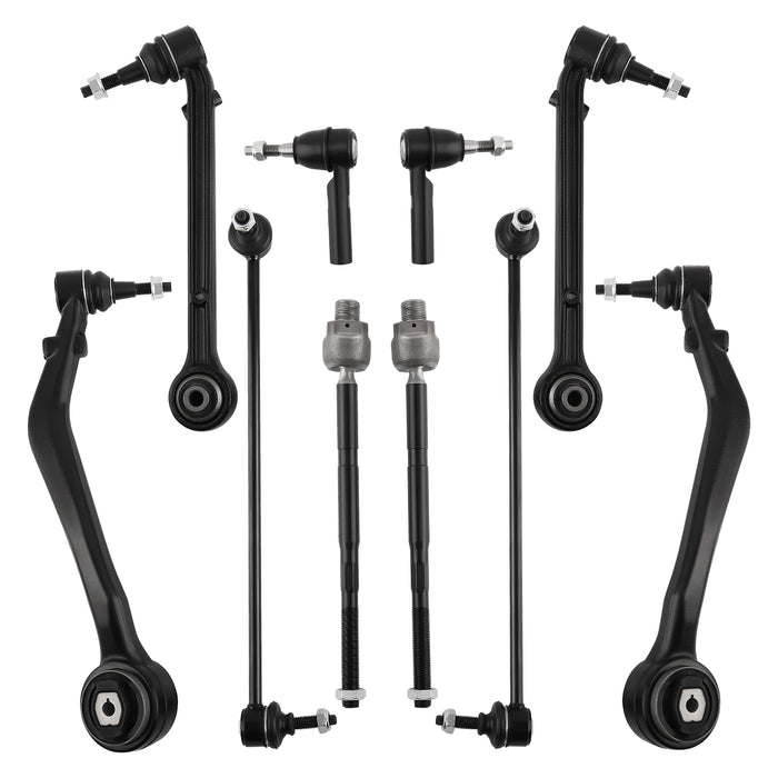 10pcs Front Lower Control Arms Ball Joints Tieods Compatible for Chevy Camaro 2010 - 2015