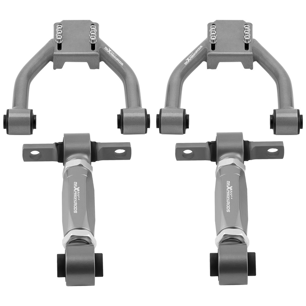 4pcs Adjustable Front Rear Upper Camber Arm Kit Set Compatible for Honda CRV CR-V 1997-2001