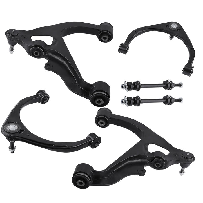 Front UpperLower Control Arms W/ball Joints Kit Compatible for Ram 1500 2013 - 2018 4WD