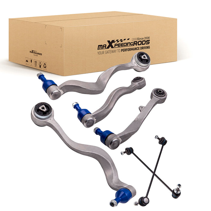 6x Suspension Front Lower Control Arms Compatible for BMW 525i 528i 530i 535i 545i 550i M5