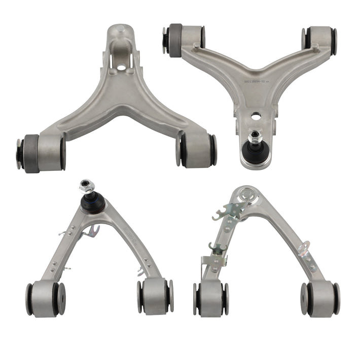 Front Upper Lower Control Arms For 08-13 Compatible for Maserati Quattroporte GranTurismo M139