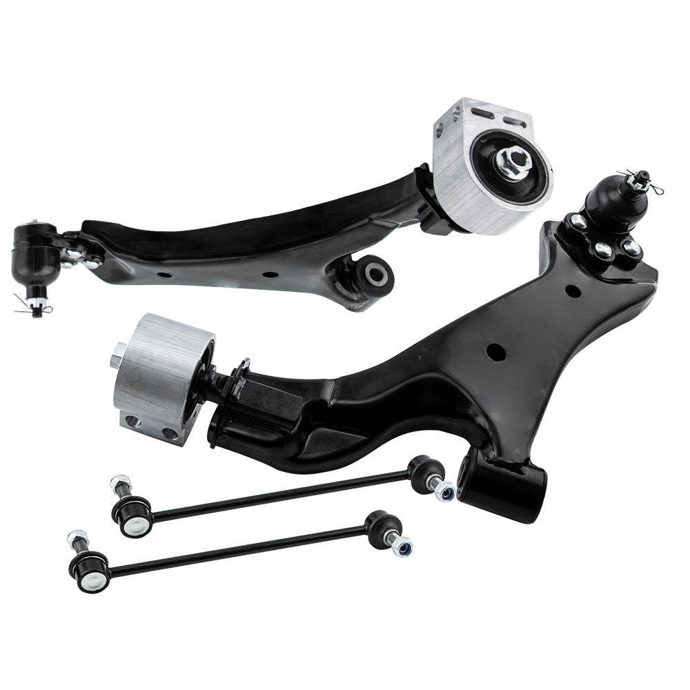 4 PCS Kit LR Lower Control Arm Compatible for Chevrolet Equinox Compatible for FWD 15-17 524-158