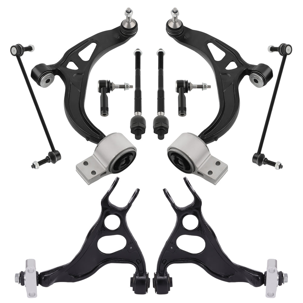 Rear Upper + Front Lower Control Arms Sway Bar Links for 2011-2019 Compatible for Ford Explorer