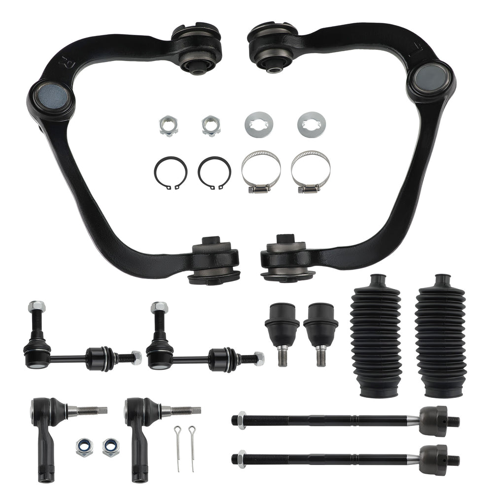 12X Front Upper Control ArmSway Bar Links Compatible for Ford F-150 2004 - 2005 2WD 2X2