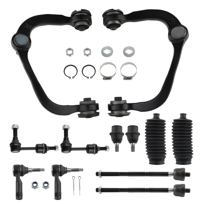 12X Front Upper Control ArmSway Bar Links Compatible for Ford F-150 2004 - 2005 2WD 2X2