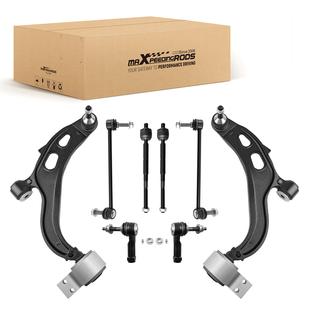 8x Front Lower Control Arms w/Ball Joint Assembly For 2013-2017 Compatible for Ford Taurus Flex