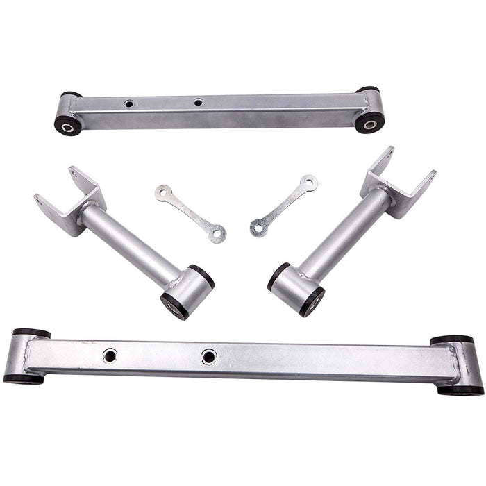 4x Left Right Rear LowerUpper Control Arm Compatible for Chevrolet Caprice 1978 - 1996