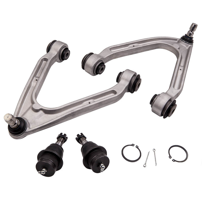 4 Pcs Suspension Front Upper LH RH Control Arms Compatible for Hummer H3 2006-2010 15082974