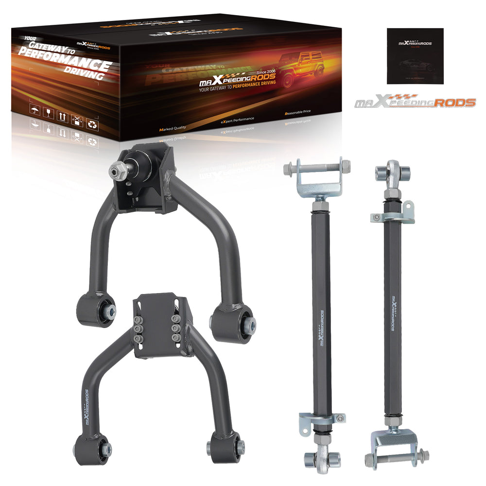 Adjustable Front & Rear Camber Control Arm Kit For 2008 2009-2012 Compatible for Honda Accord