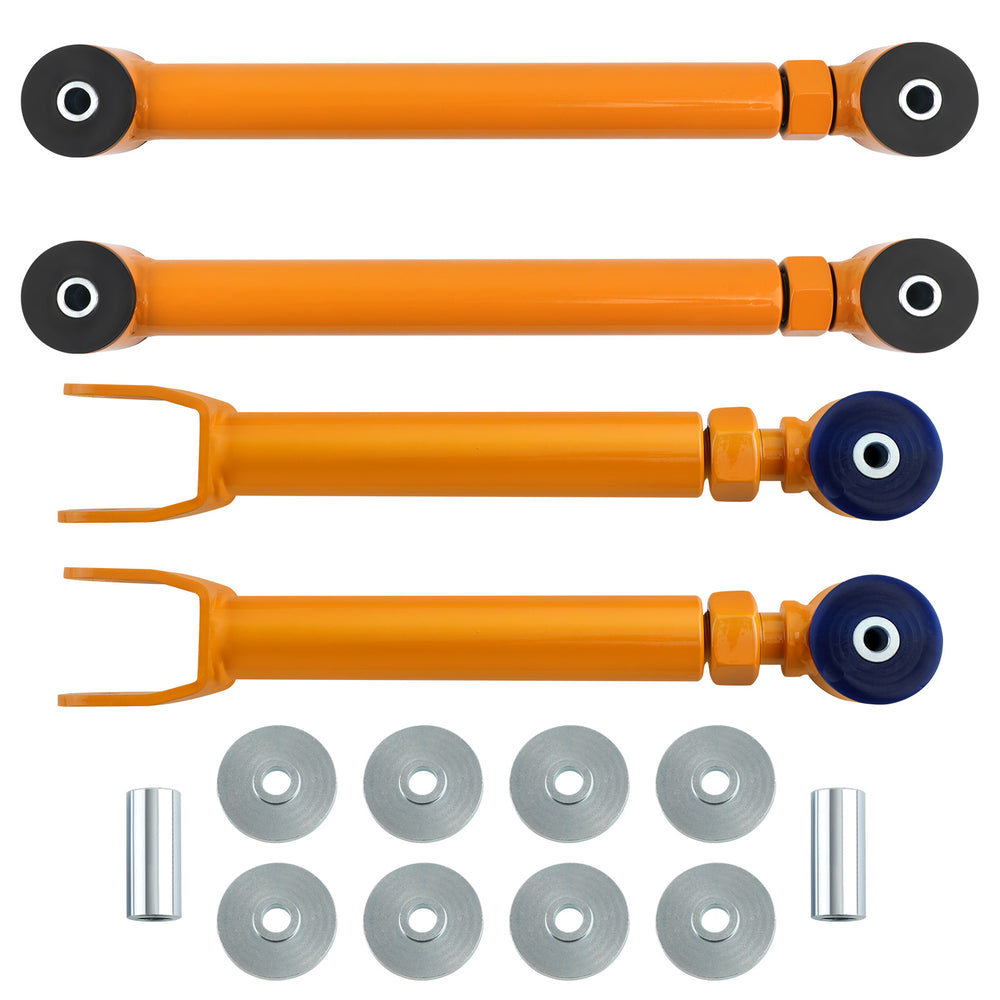 Front UpperRear Lower Control Arms Set Compatible for Jeep Grand Cherokee WJ 1999-2004