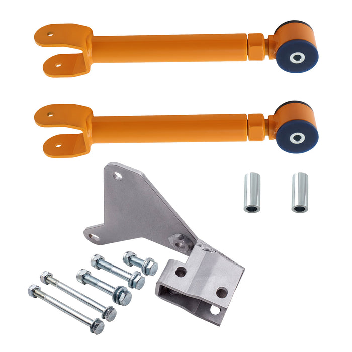 Front Upper Control Arms + Front Track Bar Drop Bracket Compatible for Jeep Grand Cherokee