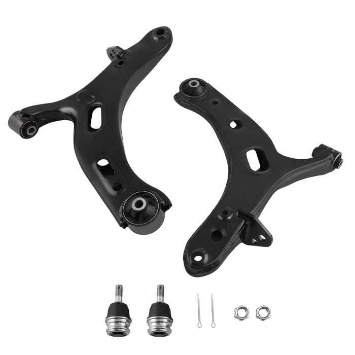 Pair Front Lower Control Arms w/Ball Joint Compatible for Subaru Legacy Outback 2010-2014