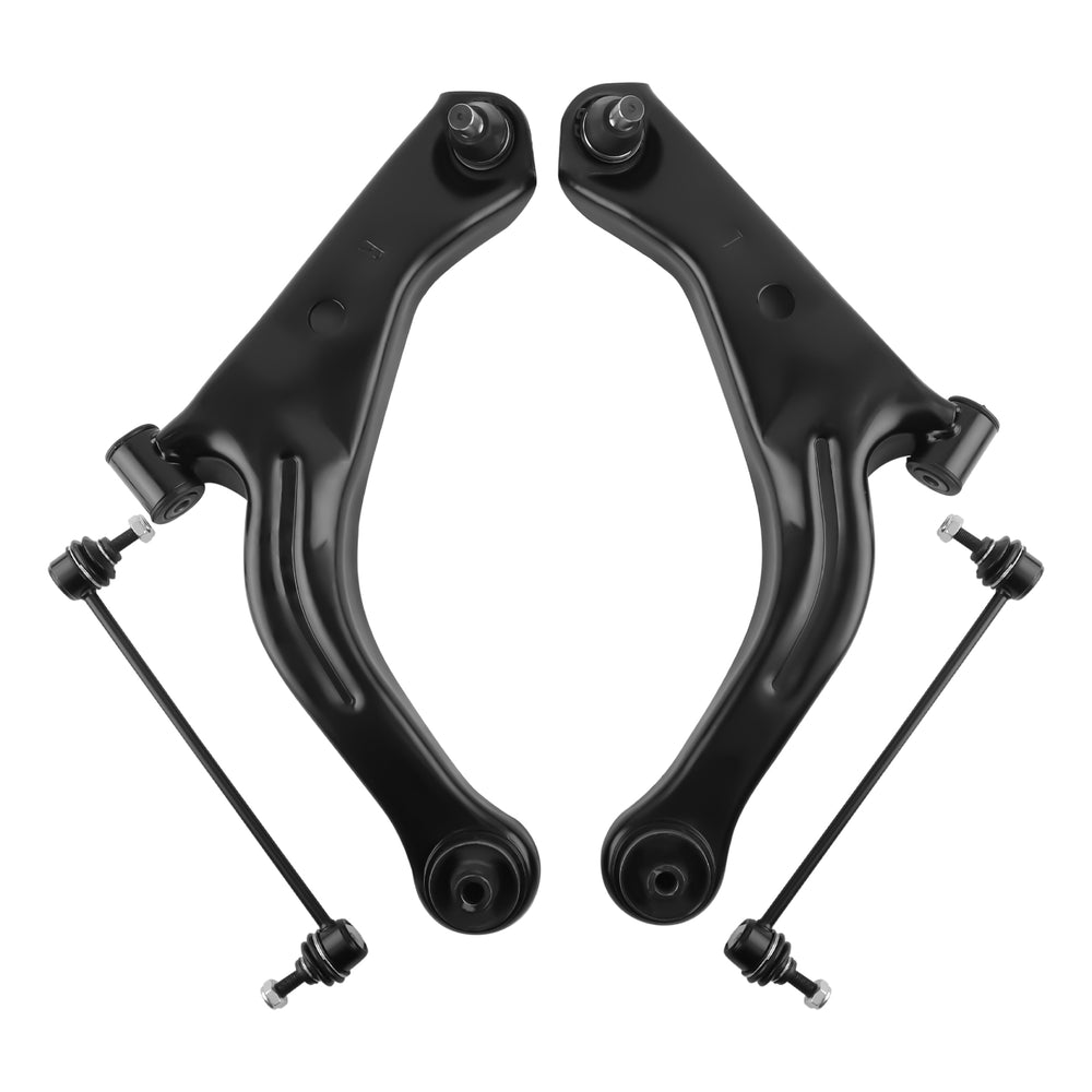 4 Pcs Front Lower Control Arm Ball Joint Sway Bar Kit Compatible for Ford Escape 04 - 12