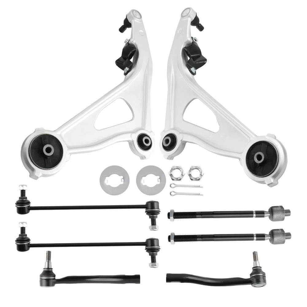 Front Lower Control Arms Sway Bars Tie Rods Compatible for Nissan Pathfinder 2013-2020 8pcs