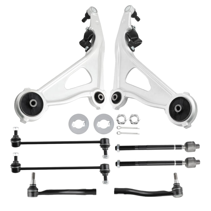 Front Lower Control Arms Sway Bars Tie Rods Compatible for Nissan Pathfinder 2013-2020 8pcs