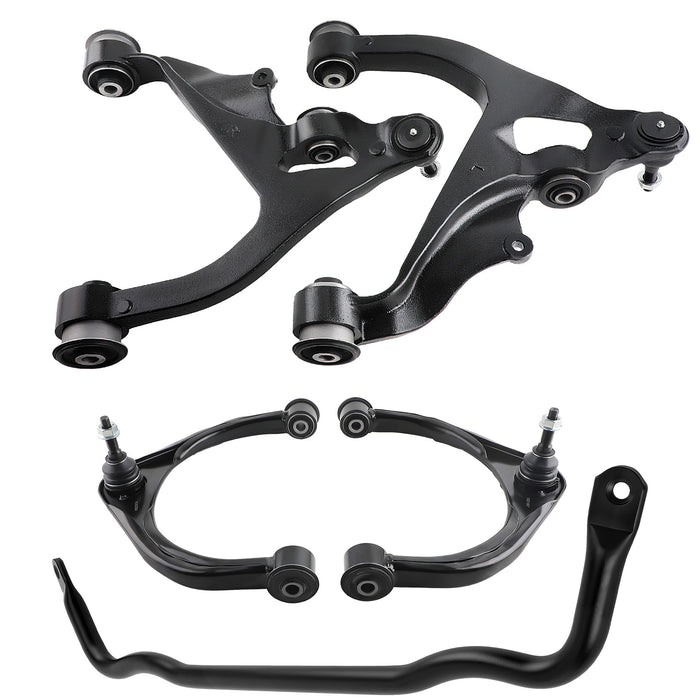 Front UpperLower Control Arms + Sway Bar Compatible for Ram 1500 2009-2018 Classic 2019