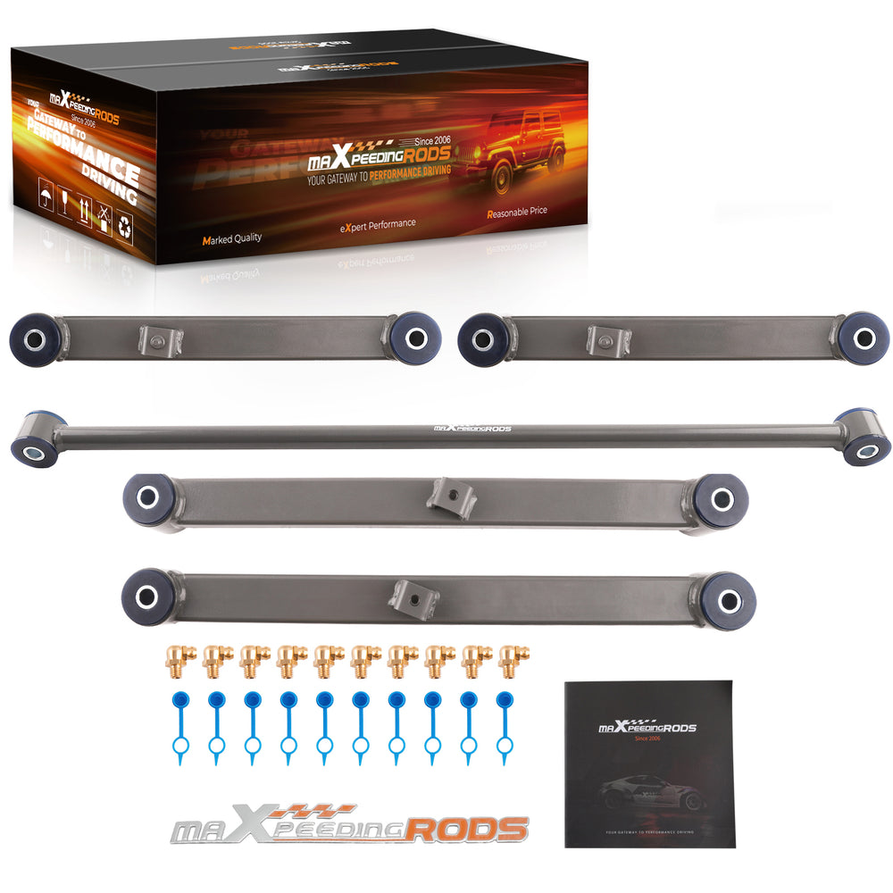 Rear UpperLower Control Arms + Rear Track Bar Compatible for Ram 1500 2013-2023 Classic