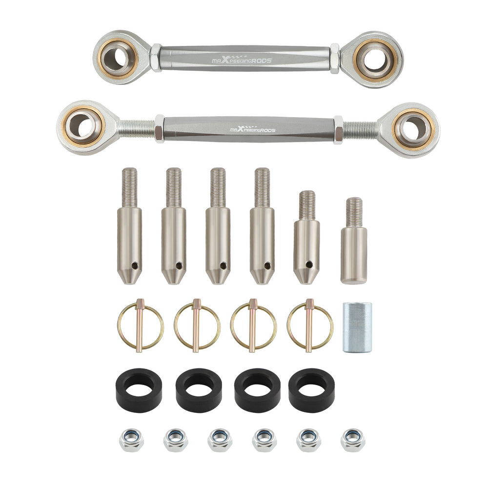 Front Sway Bar Links Disconnect 2.5-6 Lift Compatible for Jeep Wrangler JK JKU JL 2007-2021