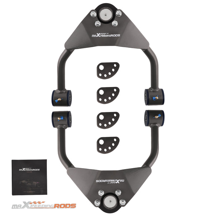 2x Upper Drop Alignment Control Arms Drop Kit for 1999-06 Compatible for Silverado Sierra 1500