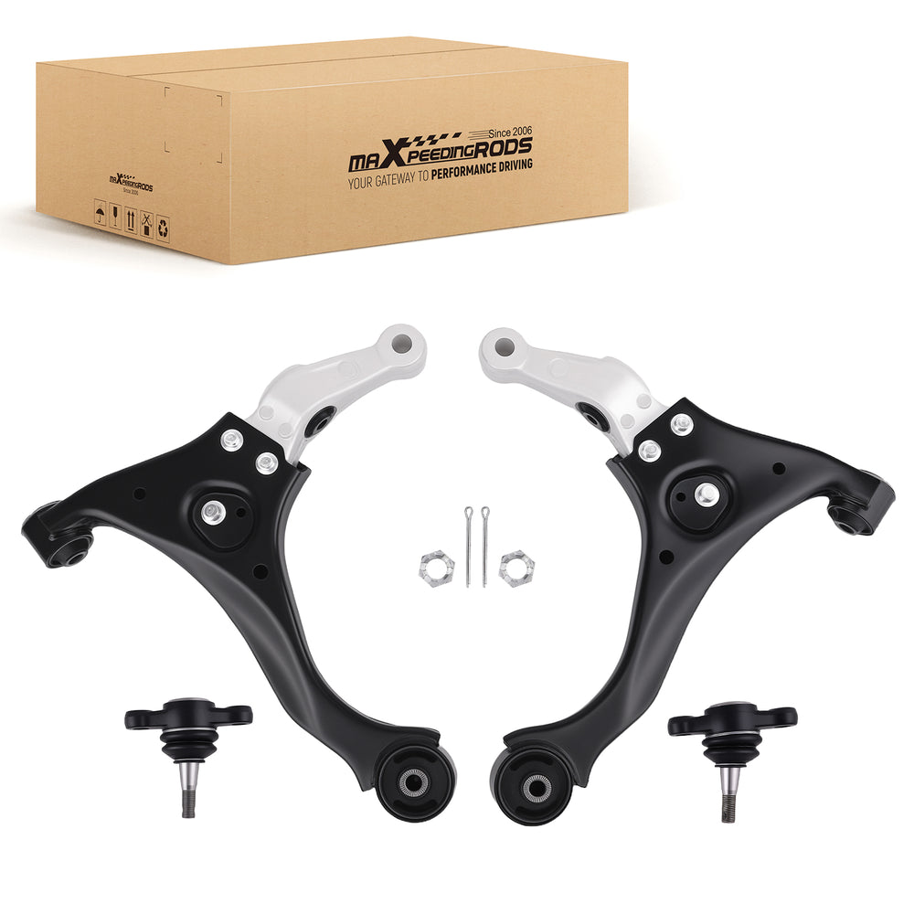 Front Left Right Lower Control Arms Ball Joints Compatible for Hyundai Sonata 2006 - 2010