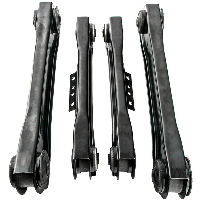 4pcs Rear Upper Lower Control Arms Left & Right Kit Compatible for Jeep Wrangler 97-06