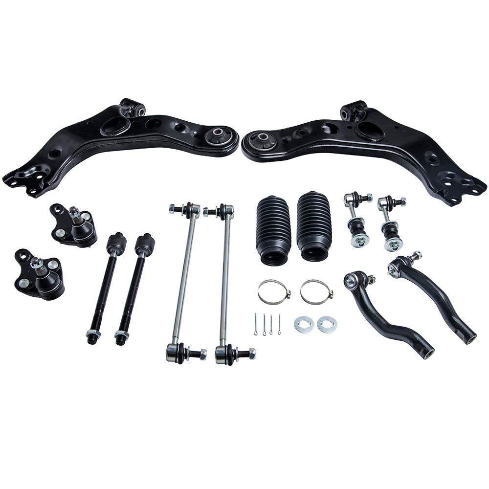 12 Pcs Front Lower Control Arm and Sway Bar End Link Compatible for Toyota Compatible for RAV4 2006 - 2014