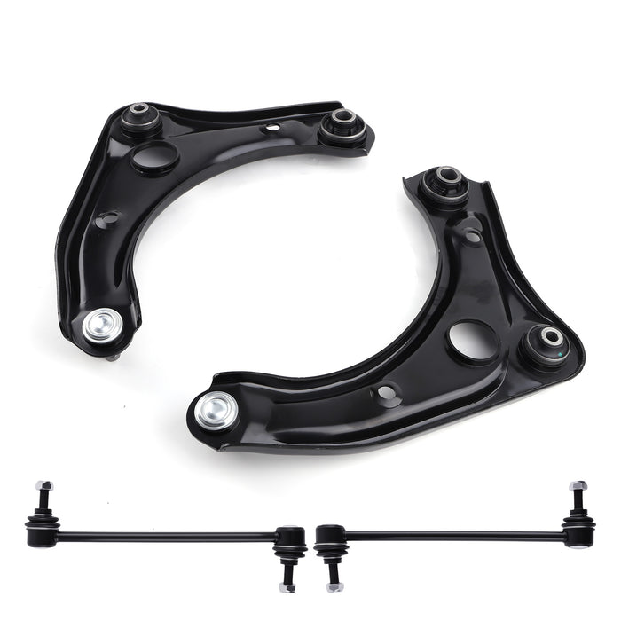 Front Lower Control Arms w/Ball Joints Sway Bars Kit Compatible for Nissan Versa Note Micra