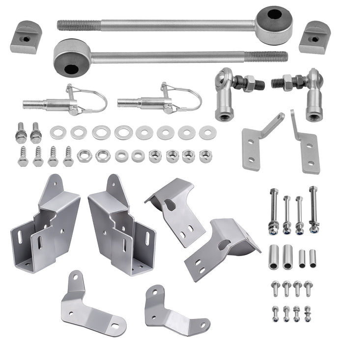 Control Arm Drop Brackets Disconnect Sway Bar Links Compatible for Jeep Cherokee XJ 84-01