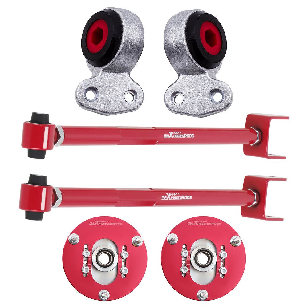 Compatible for BMW E46 Rear Control Camber Arms + Control Arm Bushings + Camber Plates