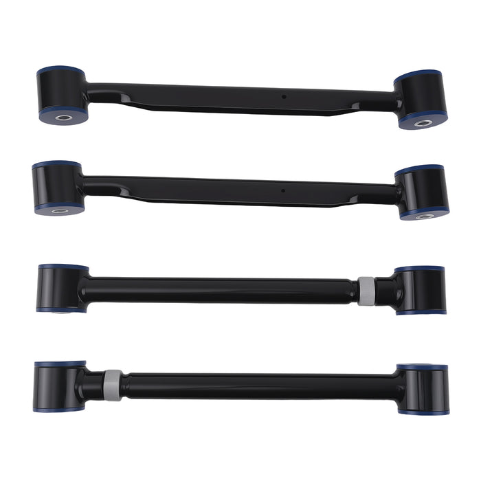 4 Pcs Rear Trailing Control Arms Upper + Lower Kit Compatible for Buick Rainier 2004-2007